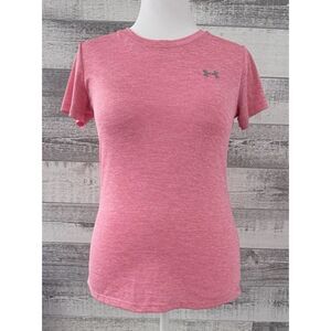 Under Armour Heatgear Women’s XS Pink short sleeve T-shirt Stretch Loose Fit